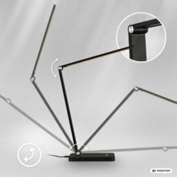 Briloner Led Desk Lamp Black 4.8W 400Lm Cct Touch Dimmer Memory Usb-C Reading Office Light Colour Changing - thumbnail 5