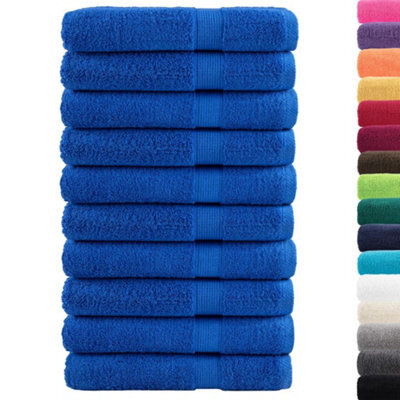 Berkfield Durable Premium Sauna Towels Solund 10Pcs Blue 80X200Cm 600Gsm