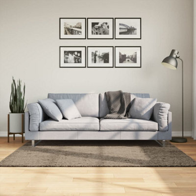 Walplus Rug Istan High Pile Shiny Look Grey 120X170 Cm - image 1