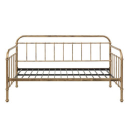 SlumberWorx Ickleford Industrial Living Room Bedroom Black Metal Day Bed Frame - thumbnail 5