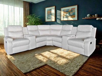 DS Living Ravello Recline 5 Seater In Grey Or Cream - image 1