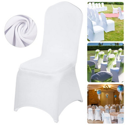 10Pc Chair Covers Dining Spandex Slip Seat Cover Wedding Flat Anniversary - image 1