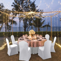 10Pc Chair Covers Dining Spandex Slip Seat Cover Wedding Flat Anniversary - thumbnail 6