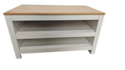 Kosy Koala Open Shoe Rack, Two-Tier Storage Shelf With Wooden Top - thumbnail 1