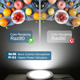 12W LED Cool White Flush Mount Ceiling Light, 1020LM 6500K - thumbnail 4
