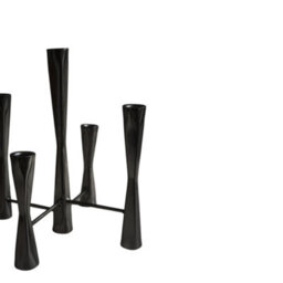 Ivyline Parker 5 Piece Black Candle Centerpiece H42Cm W27.5Cm - thumbnail 3