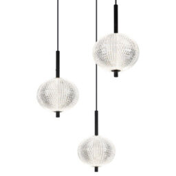 Luminosa Lighting Luminosa Aida Cluster Pendant Ceiling Light Matt Black 9X Led 3000-4500K - thumbnail 3