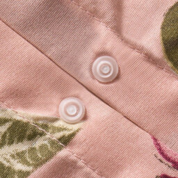 OHS Floral Duvet Cover Quilt Bedding Set Reversible Pillowcase, Blush - King - thumbnail 5