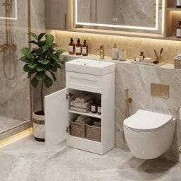 400mm Bathroom Vanity Unit With Basin Sink Bathroom Storage Cabinet - thumbnail 6