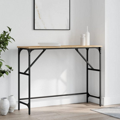 Berkfield Console Table Sonoma Oak 100X32X75 Cm Engineered Wood - image 1