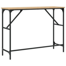 Berkfield Console Table Sonoma Oak 100X32X75 Cm Engineered Wood - thumbnail 6
