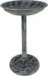 Divchi Bird Bath For Garden Freestanding  Feeder Bowl Pedestal Birdbath For Outdoors Patio Yard & Lawn Décor  Grey Bird Bath - thumbnail 2