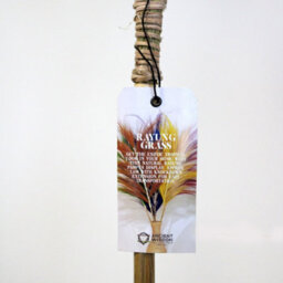 Rayung Pink Pampas Grass Display - 1.6M Tropical Decor, Handcrafted In Bali - thumbnail 2