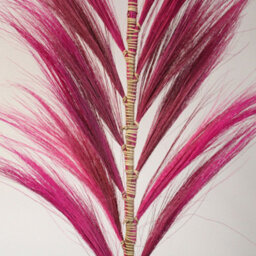 Rayung Pink Pampas Grass Display - 1.6M Tropical Decor, Handcrafted In Bali - thumbnail 5
