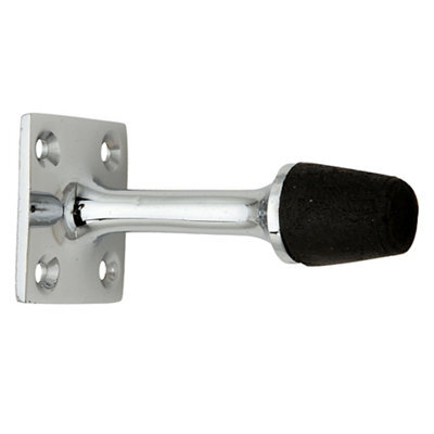 Chrome-Plated Wall-Mounted Door Stop