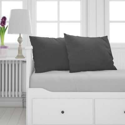 Neel Blue 45 X 45Cm Square Cushion, Set Of 2 Pillow Cover Polyester Linen Cover - Dark Grey - image 1