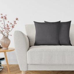 Neel Blue 45 X 45Cm Square Cushion, Set Of 2 Pillow Cover Polyester Linen Cover - Dark Grey - thumbnail 6