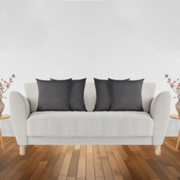 Neel Blue 45 X 45Cm Square Cushion, Set Of 2 Pillow Cover Polyester Linen Cover - Dark Grey - thumbnail 7