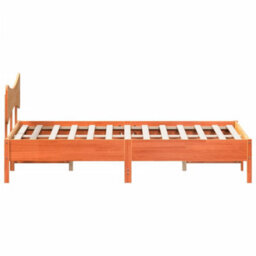 Berkfield Bed Frame Without Mattress Wax Brown 180X200 Cm Super King Solid Wood Pine - thumbnail 7