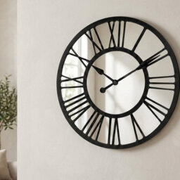 Garden Greatness Roman Numeral Mirror Wall Clock - thumbnail 2