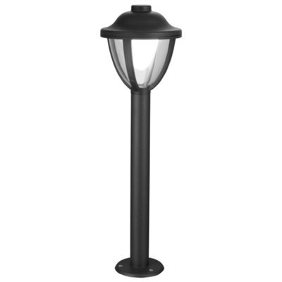 Long Life Lamps Company 12W Led Bollard Outdoor Garden Light Stainless Steel Black Finish Cool White Zlc360Bcw - image 1