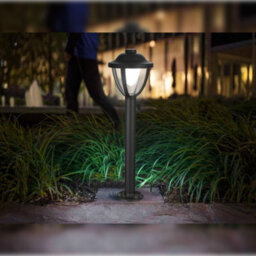 Long Life Lamps Company 12W Led Bollard Outdoor Garden Light Stainless Steel Black Finish Cool White Zlc360Bcw - thumbnail 6
