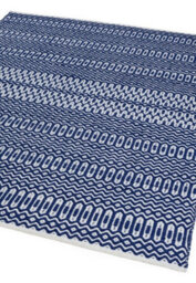 Blue Outdoor Rug, Geometric Stain-Resistant Rug For Patio Decks  2mm Modern Outdoor Area Rug-160Cm X 230Cm - thumbnail 4