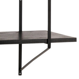 Furniture To Go Belfast Wall Unit With 4 Shelves In Black - thumbnail 8
