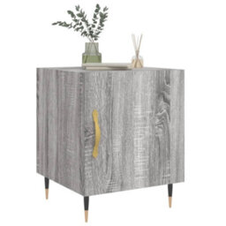 Berkfield Bedside Cabinet Grey Sonoma 40X40X50 Cm Engineered Wood - thumbnail 9