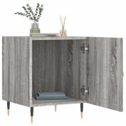 Berkfield Bedside Cabinet Grey Sonoma 40X40X50 Cm Engineered Wood - thumbnail 8