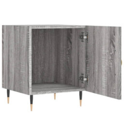 Berkfield Bedside Cabinet Grey Sonoma 40X40X50 Cm Engineered Wood - thumbnail 3