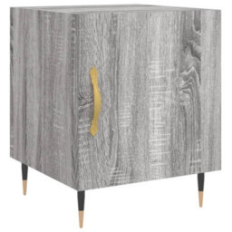 Berkfield Bedside Cabinet Grey Sonoma 40X40X50 Cm Engineered Wood - thumbnail 2