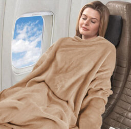 Ameha Fleece Plain Blanket, Lightweight & Reversible Throw For Travel, Bed & Sofa Blanket, Camel Single 130X150Cm - thumbnail 4