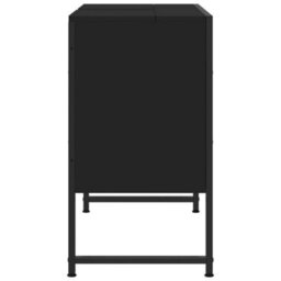 Berkfield Bathroom Sink Cabinet Black 80X33X60 Cm Engineered Wood - thumbnail 7