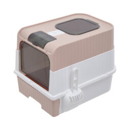 Darphe Pink Large Fully Enclosed Cat Litter Box With Uv Sterilization And Odor Control - thumbnail 4