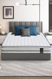 Mattress Guru Silver 2500 5 Zone Pocket Spring Mattress, Comfort Foam, Wave Foam, High Density Foam With Soft Knitted Fabric, 5Ft (150X200Cm) - thumbnail 1