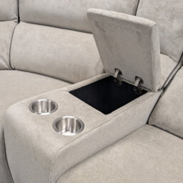 Furnishings For Less UK Zurich Beige L Shaped Electric 5 Seater Reclining Corner Sofa Smart Tech Usb - thumbnail 7