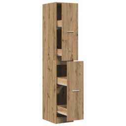 Walplus Apothecary Cabinet Artisian Oak 30X41X174.5 Cm Engineered Wood - thumbnail 4