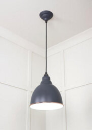 From the Anvil White Gloss Brindley Pendant In Slate - thumbnail 4