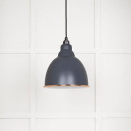From the Anvil White Gloss Brindley Pendant In Slate - thumbnail 3