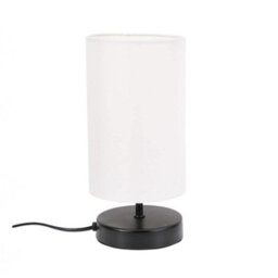 Valuelights Francis Black Touch Table Lamp With White Shade And Bulb - thumbnail 7