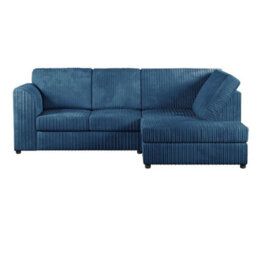 Hannah Jumbo Cord Full Back 4 Seater Right Hand Facing Corner Sofa Marine Blue - thumbnail 2