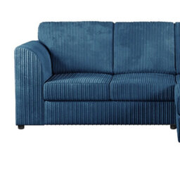 Hannah Jumbo Cord Full Back 4 Seater Right Hand Facing Corner Sofa Marine Blue - thumbnail 4