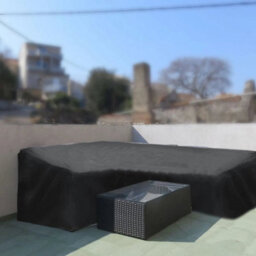 M 270X270X90Cm Heavy Duty L-Shape Garden Furniture Cover Outdoor Patio Rattan Corner Sofa Cover - thumbnail 3