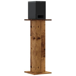 Walplus Speaker Stands 2 Pcs Old Wood 30X30X80 Cm Engineered Wood - thumbnail 3