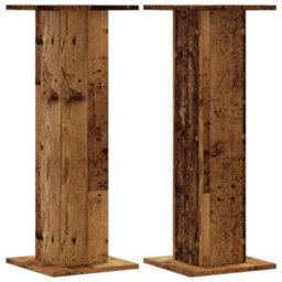 Walplus Speaker Stands 2 Pcs Old Wood 30X30X80 Cm Engineered Wood - thumbnail 2