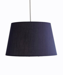 K Living Navy Tapered Drum Shade For Ceiling And Table Lamp 14 Inch Shade - thumbnail 1