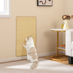 Costway 2-Piece Cat Scratcher Mat Set 80 X 50 Cm (L X W) Natural Sisal Pads - thumbnail 4