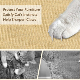 Costway 2-Piece Cat Scratcher Mat Set 80 X 50 Cm (L X W) Natural Sisal Pads - thumbnail 8