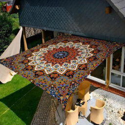 Orange 2X2.4M Rectangular Shade Sail 95% Uv Protection - thumbnail 3